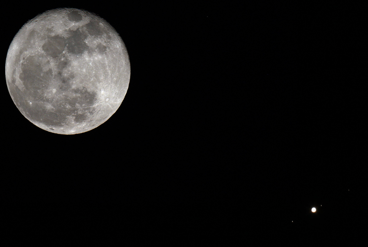 LUNA E GIOVE- LA SPETTACOLARE CONGIUNZIONE – 27 GENNAIO 2016